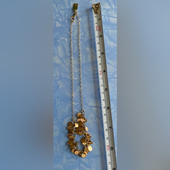 Delicate miniature gold coin and chain necklace - Picture 5 of 5